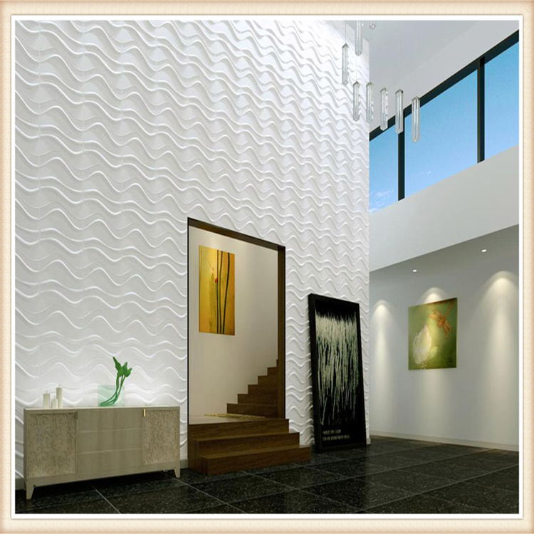 D007 Home Decor Art Designer Exterior 3d Board Pvc Acoustic Wall