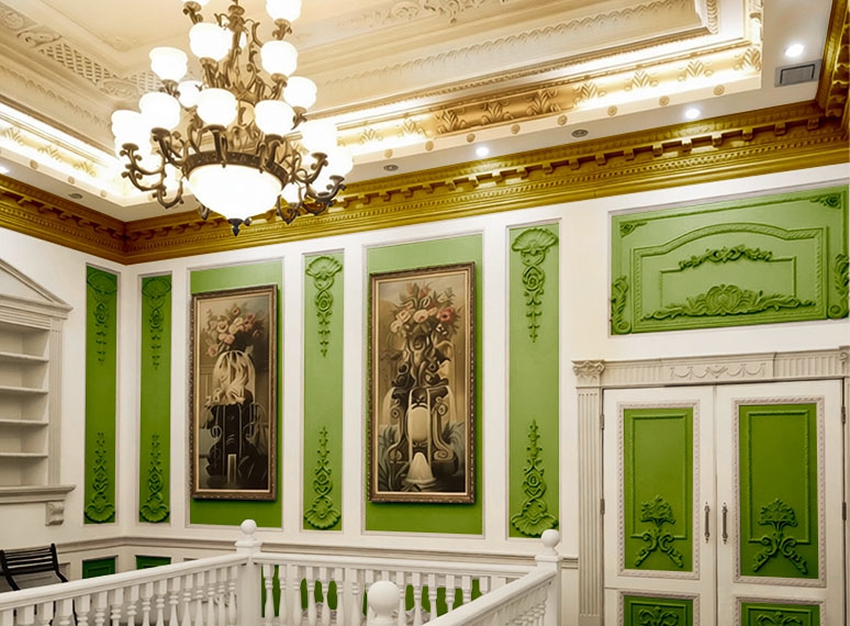 Polyurethane cornice molding