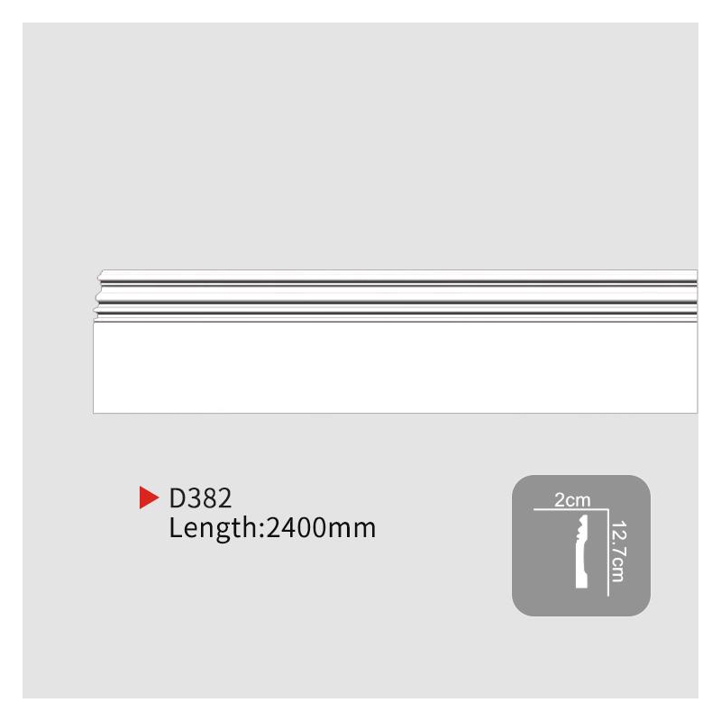 AD382 Simple Pu Skirting Boards for Contemporary Interiors | EVERWALL