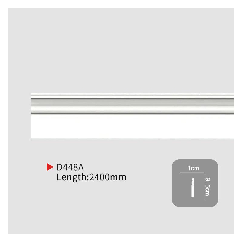 AD448A Project-Grade Pu Skirting Boards for Commercial Spaces | EVERWALL