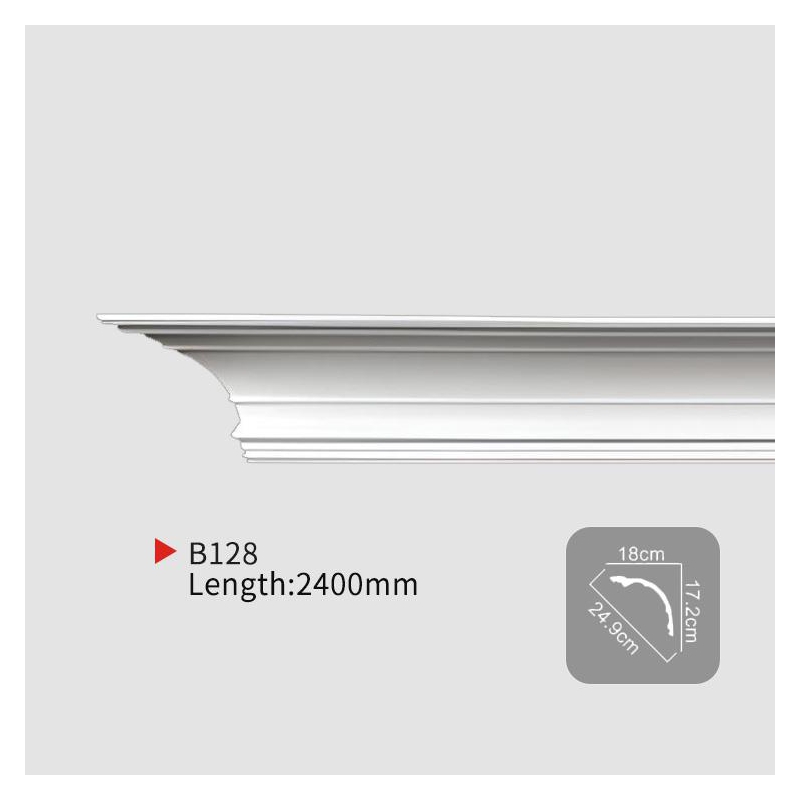 AB128 EverWall PU Corner Ceiling Molding French Simple Design