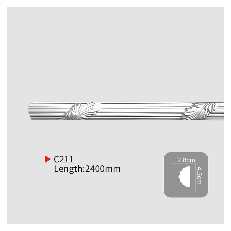 AC211 Carved Flat PU Molding
