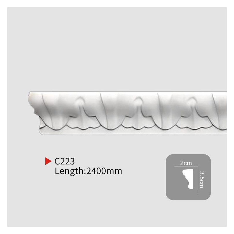 AC223 Carved Flat Molding 