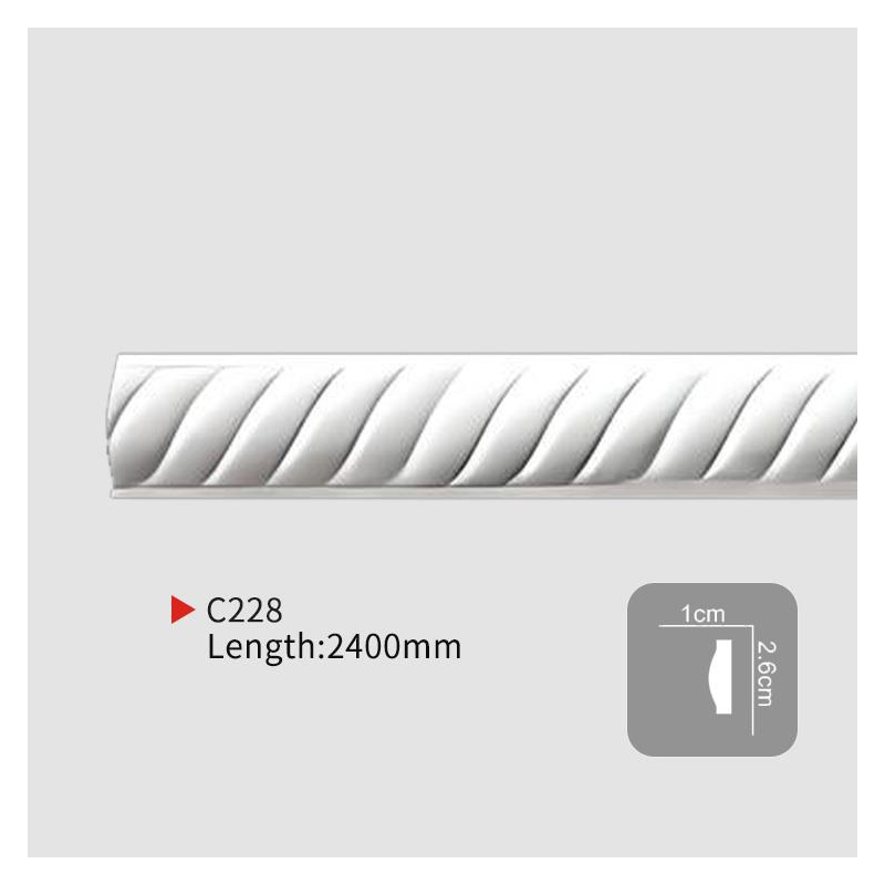 AC228 Carved Flat PU Molding