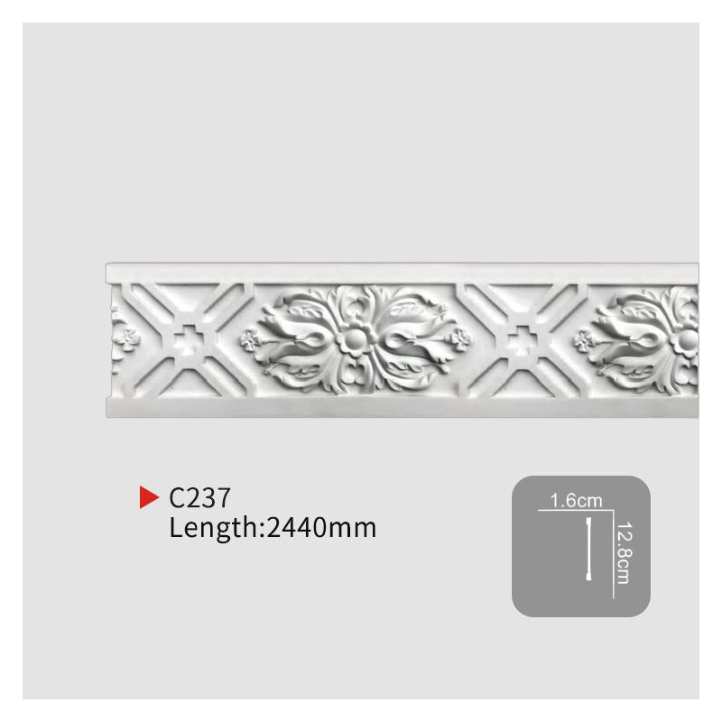 AC237 Carved Flat PU Molding