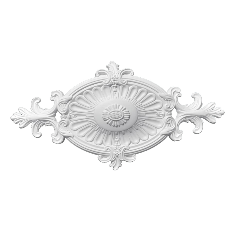 B2057 Classic Oval PU Decorative Ceiling Medallion | Decorative Ceiling Rosette for Living Room & Bedroom – EVERWALL