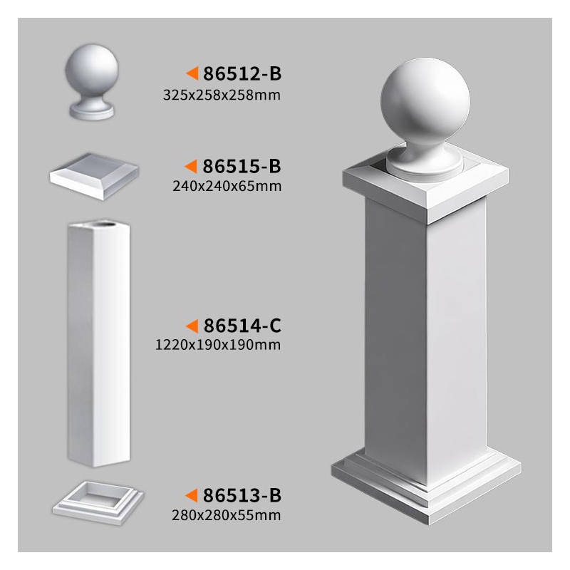 86512-B Everwall PU Baluster Ball