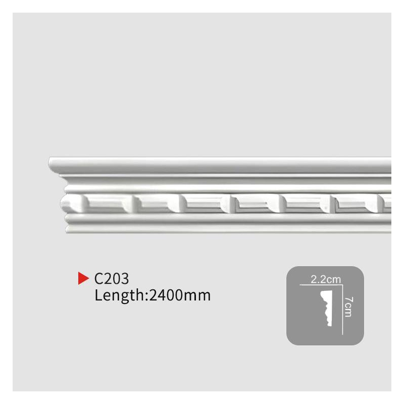 AC203 Carved Flat PU Molding
